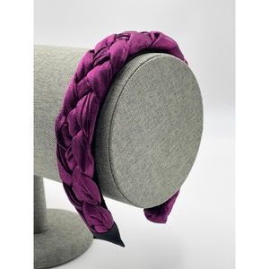 New Handmade Metallic Shimmer Shine Purple Weave comfy bendable Soft Headband